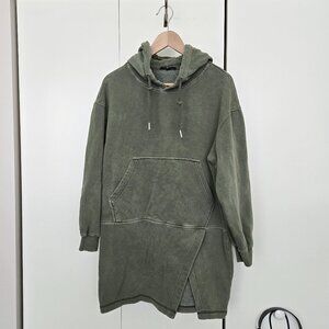 Women's Hooded Split Hem Dress